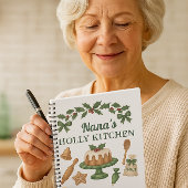 Nana’s Holly Kitchen — Personalized Holiday Recipe ノートブック