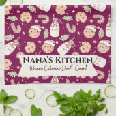 Nana’s Kitchen , Funny Grandmother  キッチンタオル (折り畳み)