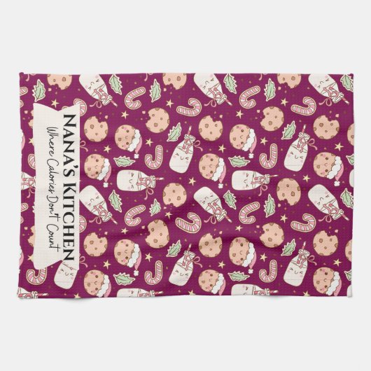 Nana’s Kitchen , Funny Grandmother  キッチンタオル (横)