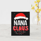 Nana Santa Claus Christmas Matching Costume カード (黄色い花)