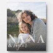 Nana & Surg孫スクリプト名Photo Keepsake フォトプラーク (正面)