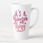 NANA THINGのグリッターカスタムタイポグラフィ カフェラテマグ (右)