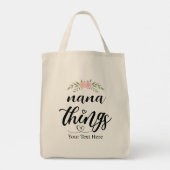 NANA THINGSカスタムフローラギフト トートバッグ (裏面)