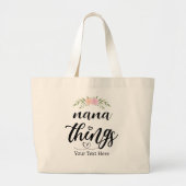 NANA THINGSカスタムフローラギフト ラージトートバッグ (正面)