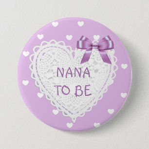 Nana to be purpleハートベビーシャワーボタン 缶バッジ