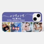 Nana we Love You Collage Photo Grandchildren Case-Mate iPhoneケース (裏面 (横))