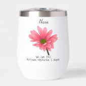 Nana We Love You Pink Flower Waterbottle (正面)