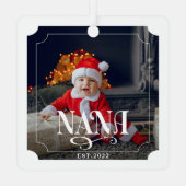 Nana Year設立2写真クリスマス メタルオーナメント (裏面)