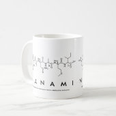 Nanamiペプチド名mug コーヒーマグカップ (正面左)