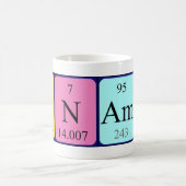 Nanami周期テーブル名mag コーヒーマグカップ (中央)