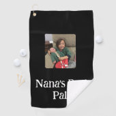 Nana's 最高の Pal(s)フォトブラック ゴルフタオル (インサイチュ)