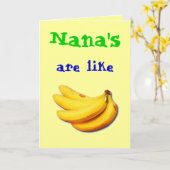 Nana's are like Banana's Greeting card カード (黄色い花)