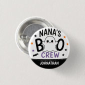 Nana's Boo Crew 1 お孫さんの名前 ハロウィン おばけ 缶バッジ (正面&裏面)