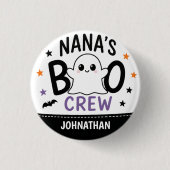 Nana's Boo Crew 1 お孫さんの名前 ハロウィン おばけ 缶バッジ (正面)