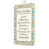 Nana's Car rules （または独自の）カスタム カーエアーフレッシュナー (左)