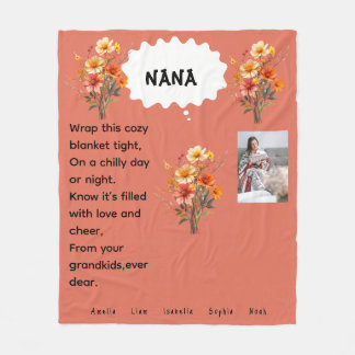 Nana's Cozy Wrap Fleece Blanket フリースブランケット