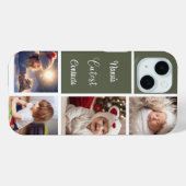 Nana's Cutest 連絡 4 Photo Collage Green Case-Mate iPhoneケース (裏面 (横))