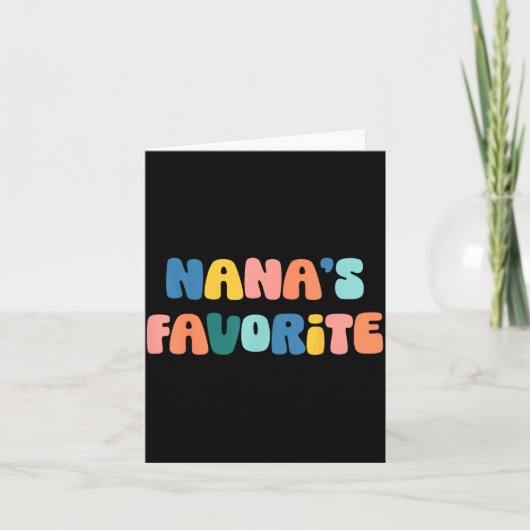Nana's Favorite Mother's Day Grandma  カード (正面)