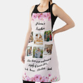 Nana's Kitchen Flower With カスタム6 Photos & Names エプロン (インサイチュ)