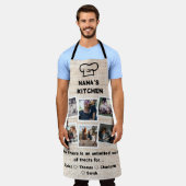 Nana's Kitchen With カスタム Photos & Names エプロン (着用した状態)