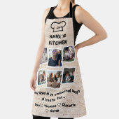 Nana's Kitchen With カスタム Photos & Names エプロン (インサイチュ)