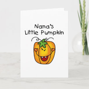 Nana's Little Pumpkin Tシャツとプレゼント カード