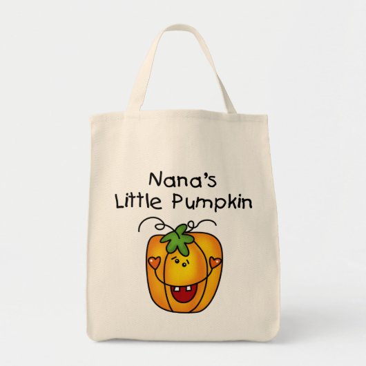 Nana's Little Pumpkin Tシャツとプレゼント トートバッグ (正面)