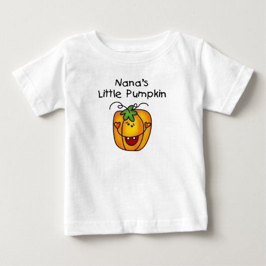 Nana's Little Pumpkin Tシャツとプレゼント ベビーTシャツ (正面)