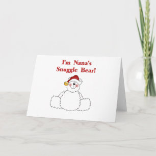 Nana's Snuggle Bear Tシャツとギフト シーズンカード