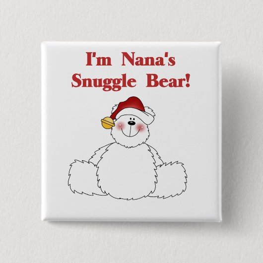 Nana's Snuggle Bear Tシャツとギフト 缶バッジ (正面)