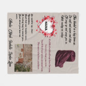 Nana's Snuggle Poem Blanket: フリースブランケット (正面(横))
