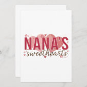 Nana's Sweethearts Birthday Invitation 招待状 (正面/裏面)
