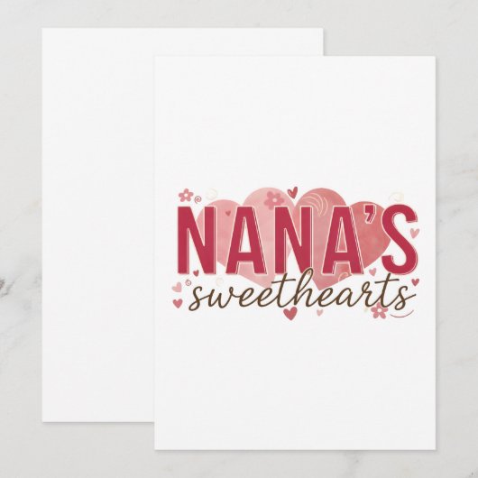 Nana's Sweethearts Birthday Invitation 招待状 (正面/裏面)