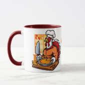 Nana's Turkey chef's pie Thanksgiving Mug マグカップ (左)