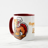 Nana's Turkey chef's pie Thanksgiving Mug マグカップ (正面左)