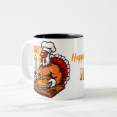 Nana's Turkey Thanksgiving Mug ツートーンマグカップ (正面左)