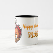 Nana's Turkey Thanksgiving Mug ツートーンマグカップ (中央)