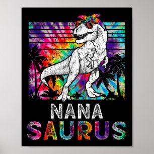 Nanasaurus恐竜Nana Saurusファミリーマッチングティ ポスター