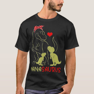 Nanasaurus Tレックスナナサウルス恐竜の女性ママG Tシャツ