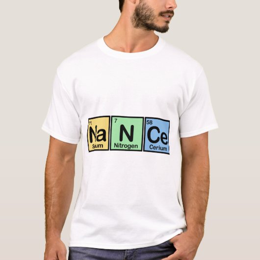 Nanceは要素の作りました Tシャツ (正面)