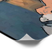 Nancy am breakfast mit Flowersl, Matisse Art ポスター (角)