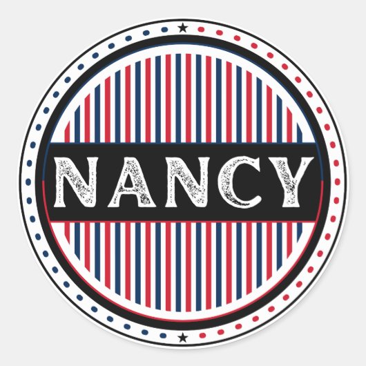 Nancy City Pride Emblem – French Identity ラウンドシール (正面)