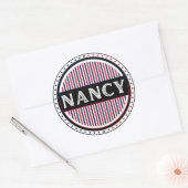 Nancy City Pride Emblem – French Identity ラウンドシール (封筒)