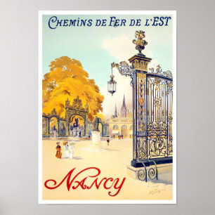 Nancy France vintage travel ポスター