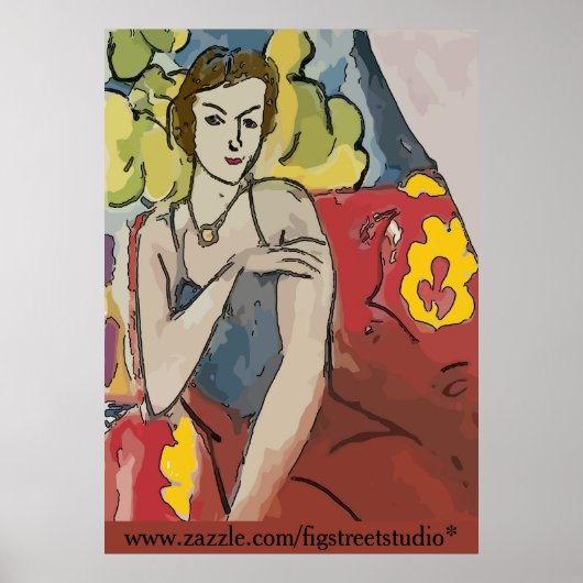 Nancy In Red Chair,追加文字,ポスター ポスター (正面)