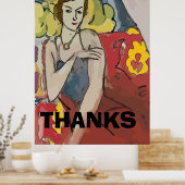 Nancy In Red Chair, add text ポスター (キッチン)