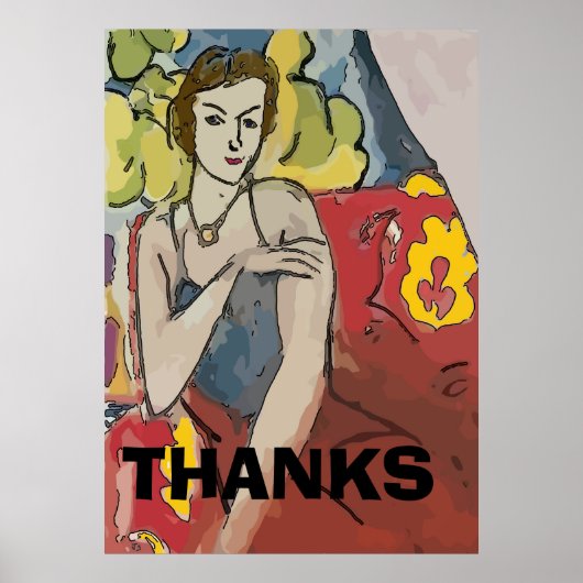 Nancy In Red Chair, add text ポスター (正面)