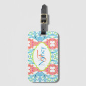 Nancy Mosaic Luggage Tag ラゲッジタグ (正面縦)
