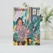 Nancy on Cell Phone, add text, Poster サンキューカード (スタンド正面)
