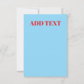 Nancy on Cell Phone, add text, Poster サンキューカード (裏面)